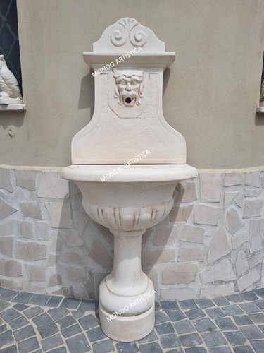Fontana muro parete con - a,