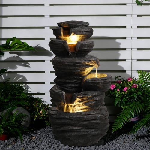 Fontana acqua roccia - , cascata
