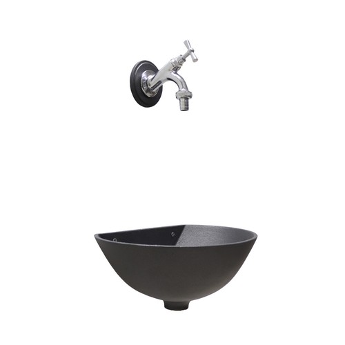Fontana muro 600 - fontana, grigio
